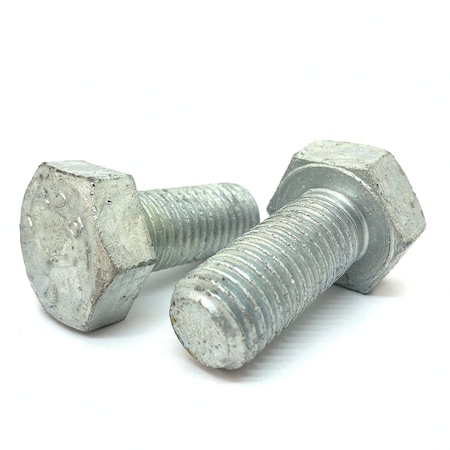 Boltsandnuts.Com 1"-8 Structural Bolt, Hot Dipped Galvanized Steel, 2-1/4 in L, 10 PK 100C225HSBA325G/FT-10